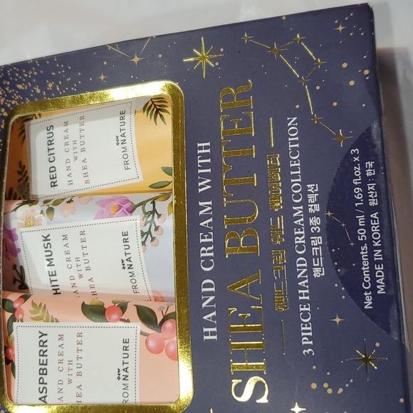3pack shea butter raspberry, white musk & red citrus scented hand creams new - Picture 4 of 8